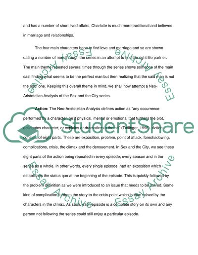 Neo Aristotelian Analysis of Sex and the City