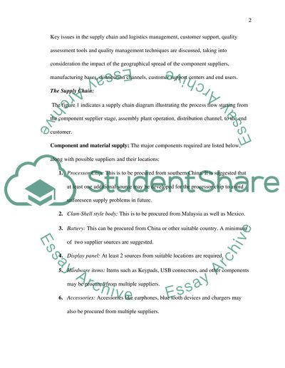 Operations Management Plan for a Company