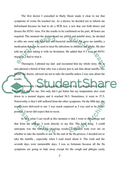 My Personal Experience With Swine Flu