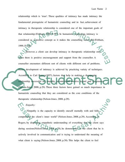 Variety of Therapeutic Relationship