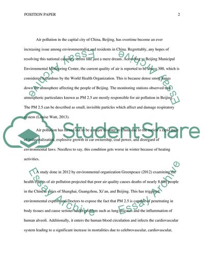 Air Pollution in Beijing