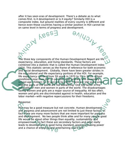 The Key Indicators of Well-Being