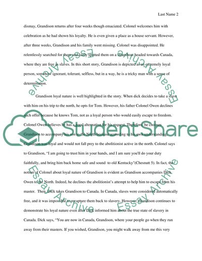 Character Analysis Paper