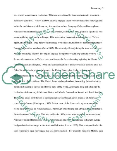 Are some cultures inherently incompatible to democracy