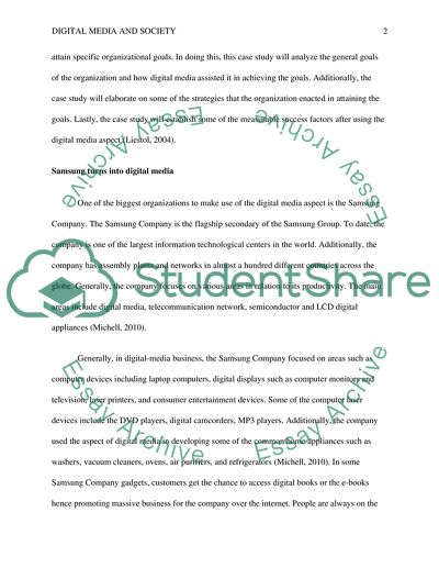 Digital Media and Society