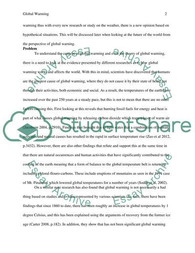 The Concept of Global Warming