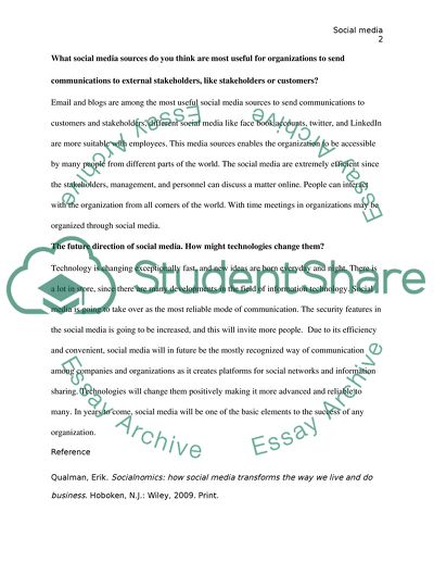 The Influence of Social Media on Organizations