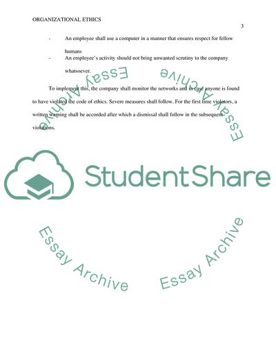 Developing organizational guidelines for ethics and IT