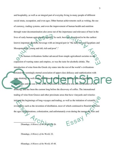 Tom Standages A History of the World in 6 Glasses