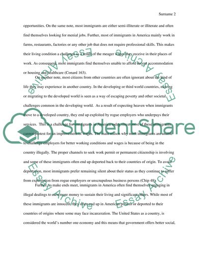 Living Conditions of Immigrants in America Today