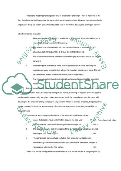 The Impact of Mass Media on the Opinion of General Public