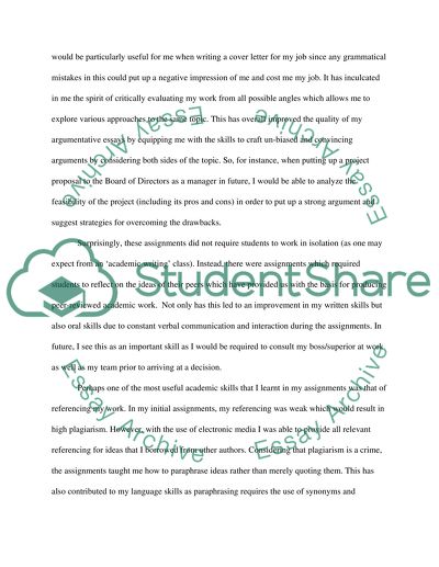 reflection essay communication skills