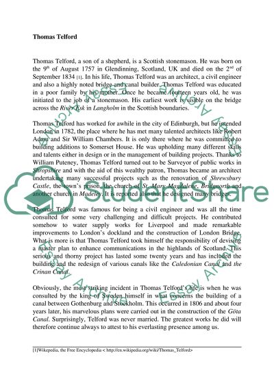 Life of Thomas Telford