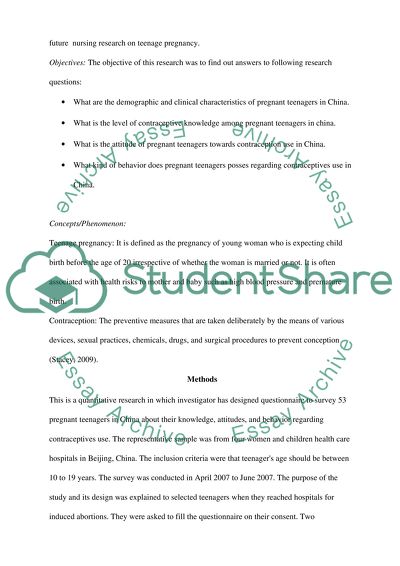 Research Article Summary