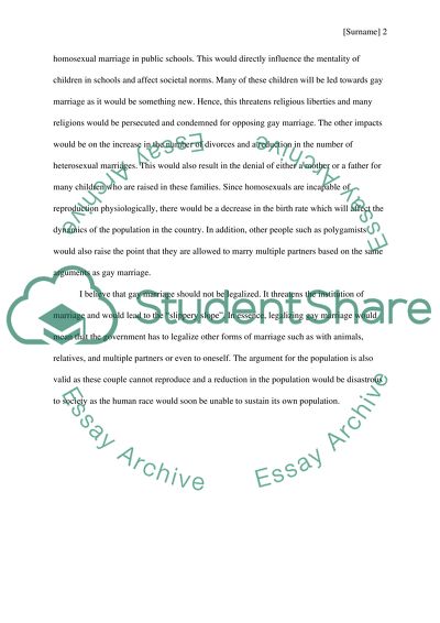 The Dilemma of Legalizing Gay Marriages