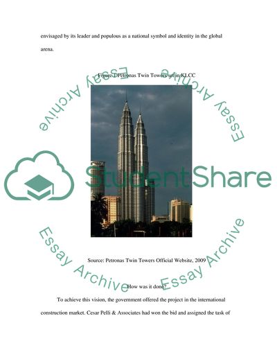 The Architectural Qualities of The Petronas Twin Towers, Kuala Lumpur, Malaysia