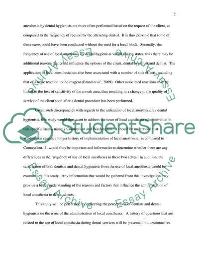 The Local Anesthesia