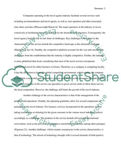 Marketing of Travel Service