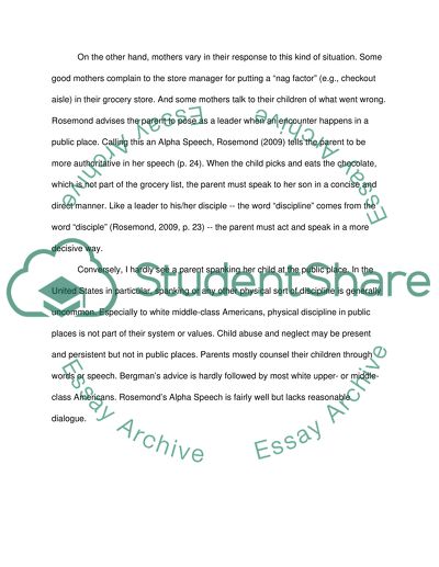 How Parents Discipline in Public Places