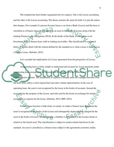 International Accounting Standard: IAS 17 Leases