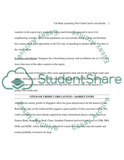 Citi Bank Launching The Credit Card In Asia Pacific