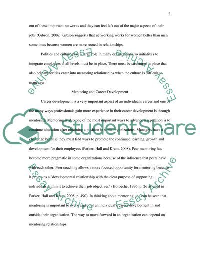 The Process of Mentoring