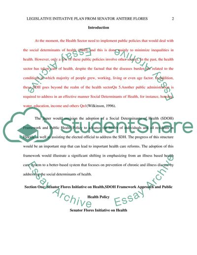 Legislative Initiative Plan From Senator Anitere Flores