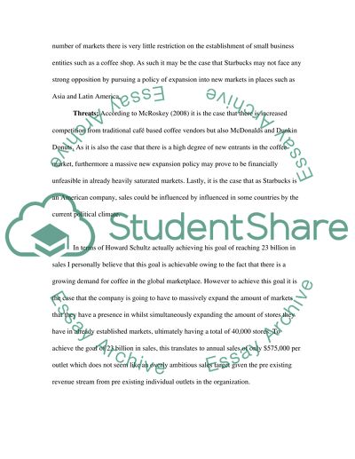 Starbucks: Planning for Success