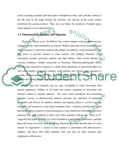 Effects of flicker on reading comfort