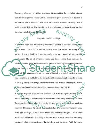 The Play Hedda Gabler by Henrik Ibsen