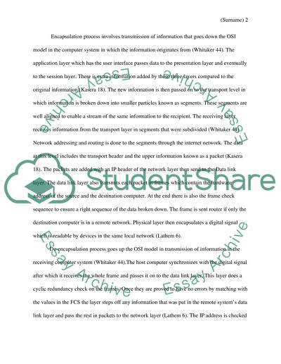 Passing data with OSI modle