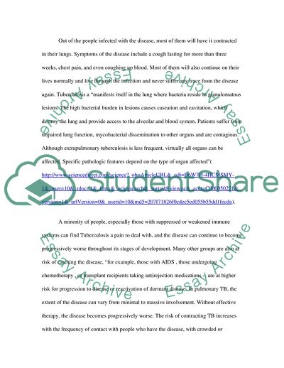 Tuberculosis Is a Deadly Disease