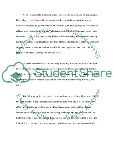 The Leadership Visions of John Muir and Hugh Hammond Bennett