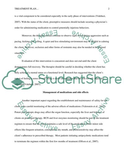 case study for paranoid schizophrenia