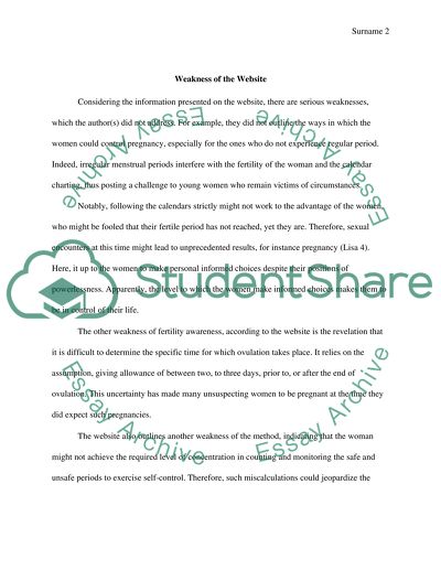 Women Studies Critical Analysis