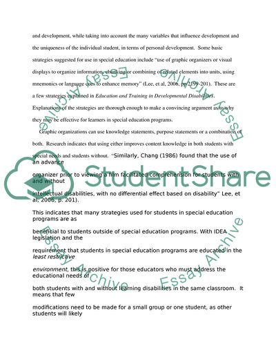 Special Education Practices, Interventions And Strategies