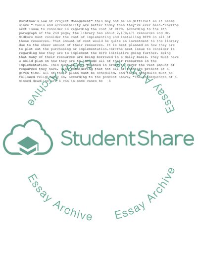 The Worlds Largest University Library RIFD Implementation
