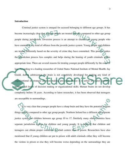 Discuss why and in what ways young people have been treated differently in the criminal justice system