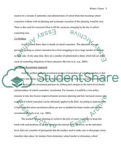 Salient Features of Supers Approach toward Career Counseling and Transition