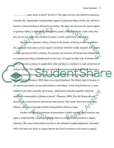 Fallacies as a Part of our Life