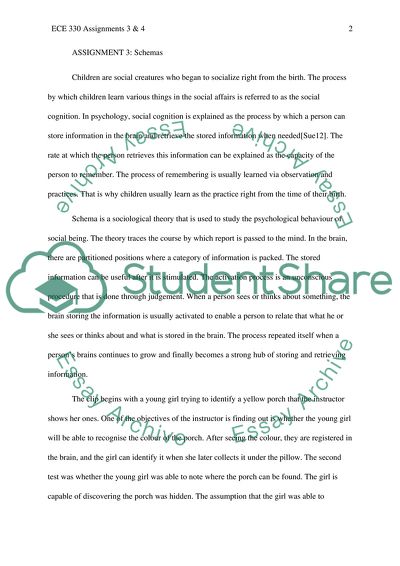 Children Representation of Their Experiences and Learning