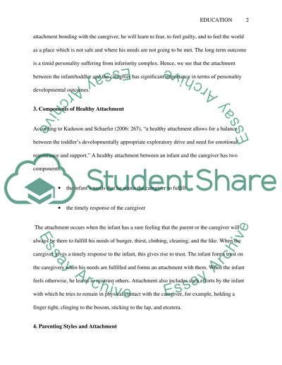 Importance of Attachment and Its Effects on Brain