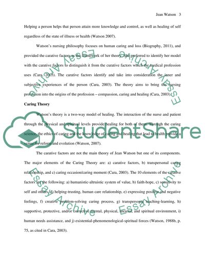 Jean Watson: Nursing Theorist