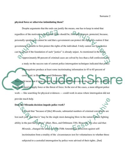 Why Should Government Be Limited on How and When It Asks Questions