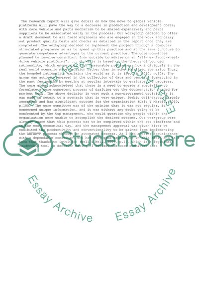 Decision making // Personal Case Study Reflection