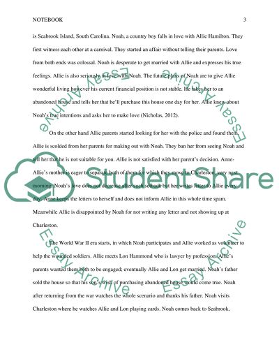 Final Film Critique The notebook