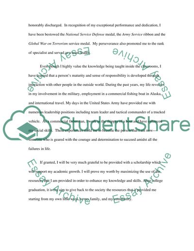 Scholarship application