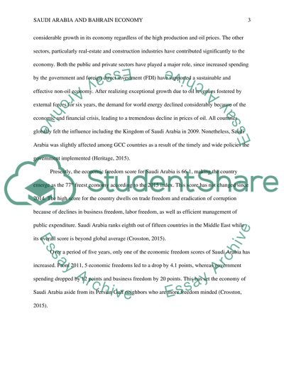 Saudi Arabia and Bahrain Economy