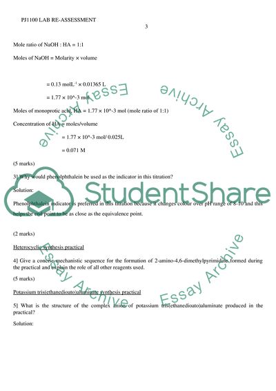 Lab practical - report & questions sheet Example | Topics and Well ...
