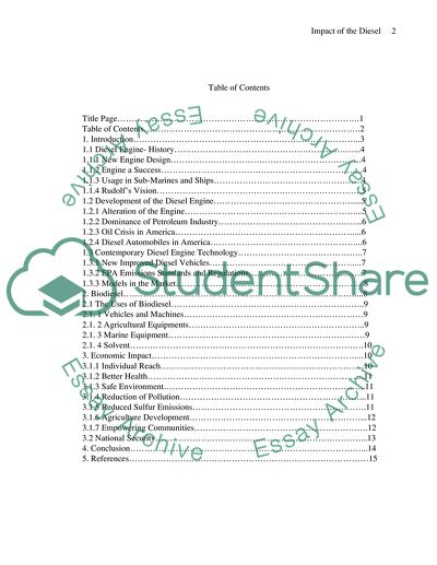 Historical Perspective On The Impact Of The Diesel
